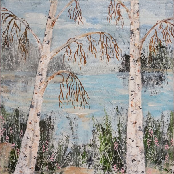 Birketr�er en vinterdag